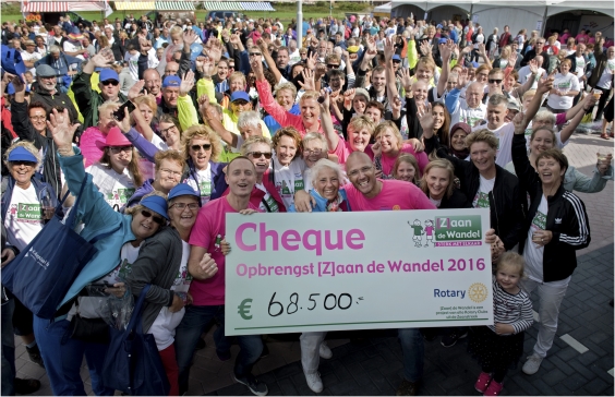 68.500 euro voor de strijd tegen borstkanker!